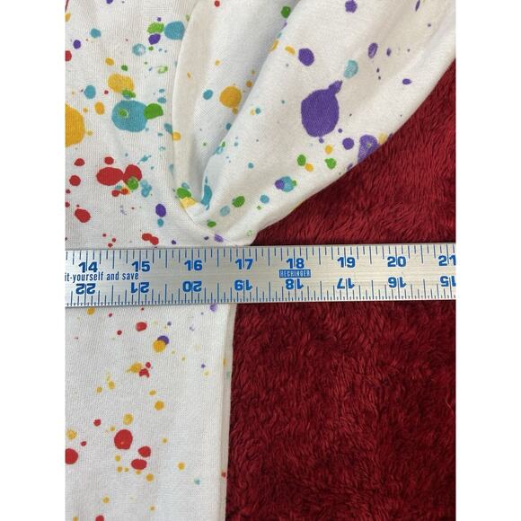 Pacman Arcade Game High Scorer Hoodie Rainbow Dots Sweatshirt M(12) Juniors Tag - Picture 7 of 8